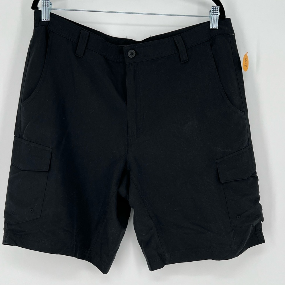 Magellan‎ Outdoor Water Repellent tactical black cargo shorts UPF 50 Protection